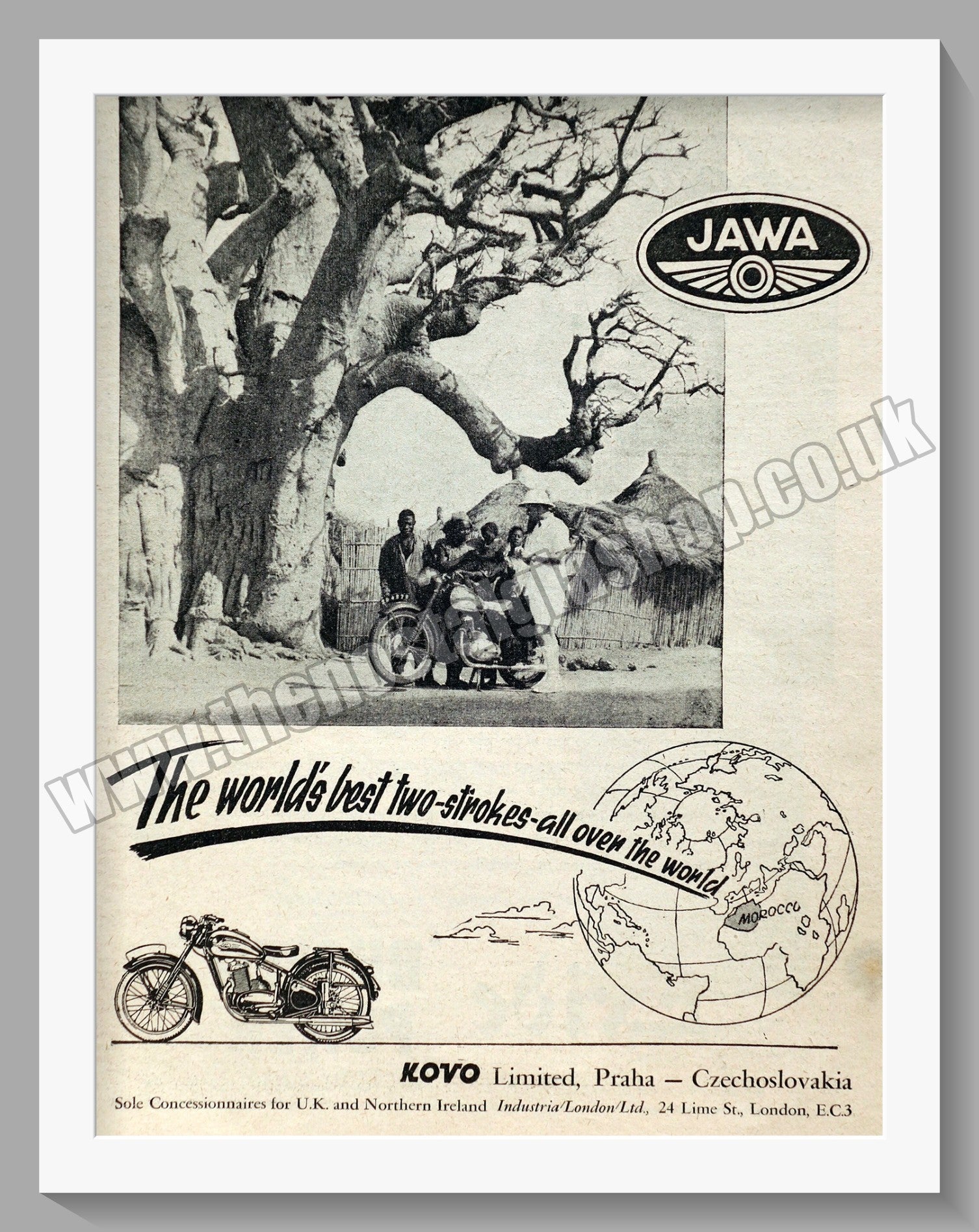 Jawa CZ Motorcycles. 1950 Original advert (ref AD58906) – The Nostalgia ...