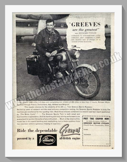 Greeves Motorcycles. 1961 Original advert (ref AD58952)