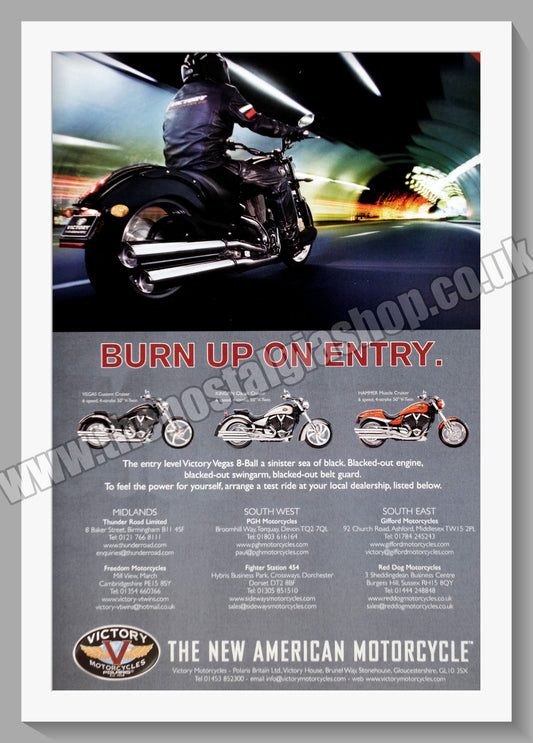 Victory Motorcycles. Original Advert 2006 (ref AD58959)
