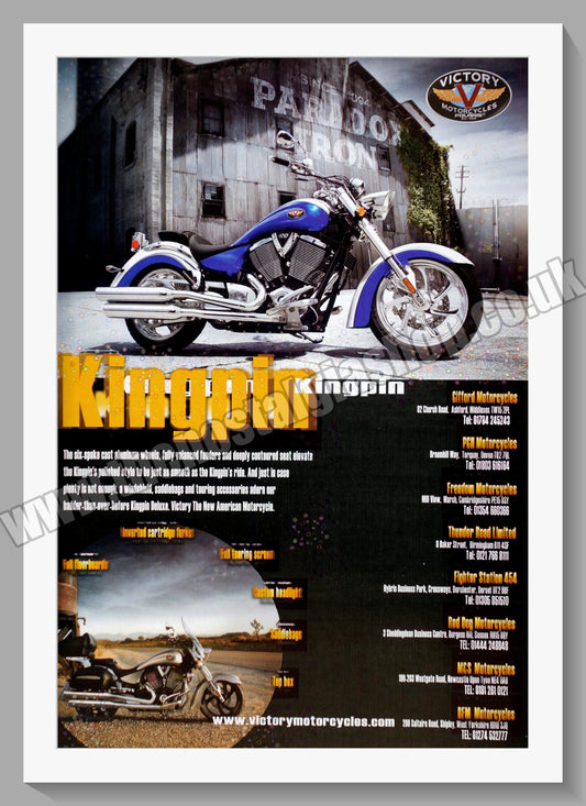 Victory Motorcycles Kingpin. Original Advert 2007 (ref AD58961)