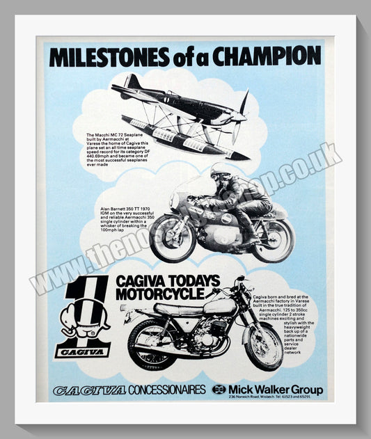 Cagiva Motorcycles. Original Advert 1979 (ref AD58996)