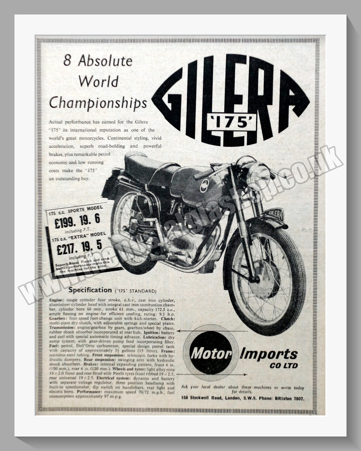 Serie guarnizioni motore GILERA 4T 150 1958 1958 Serie guarnizioni Serie guarnizioni motore GILERA 4T 150 1958 1958 Serie guarnizioni