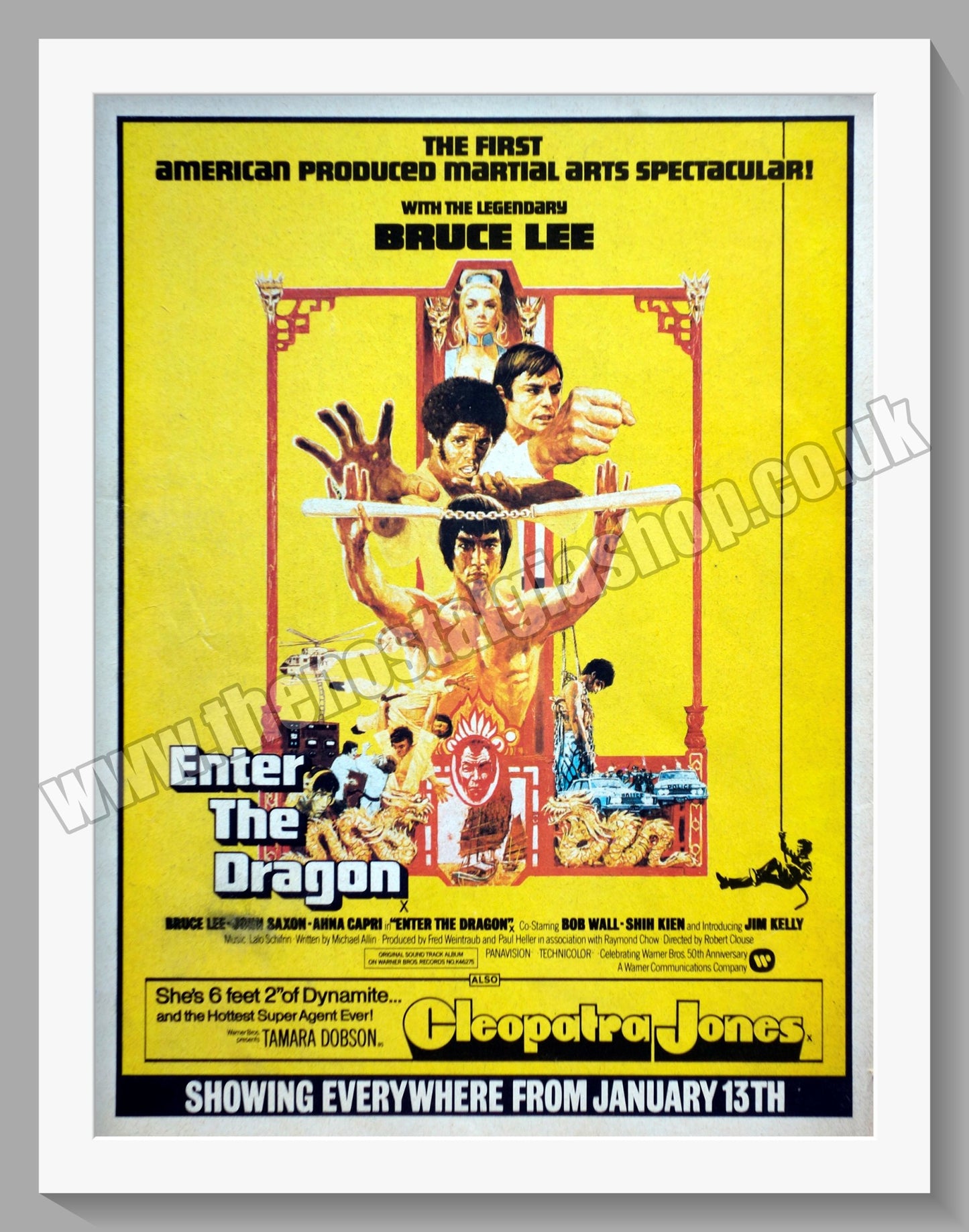 Enter The Dragon. Bruce Lee. 1974 Original advert (AD51826)