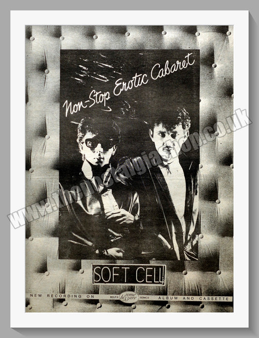 Soft Cell Non-Stop Erotic Cabaret.  Original Advert 1981 (ref AD14828)