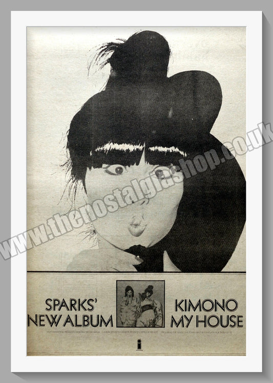 Sparks Kimono My House.  Original Advert 1974 (ref AD14835)