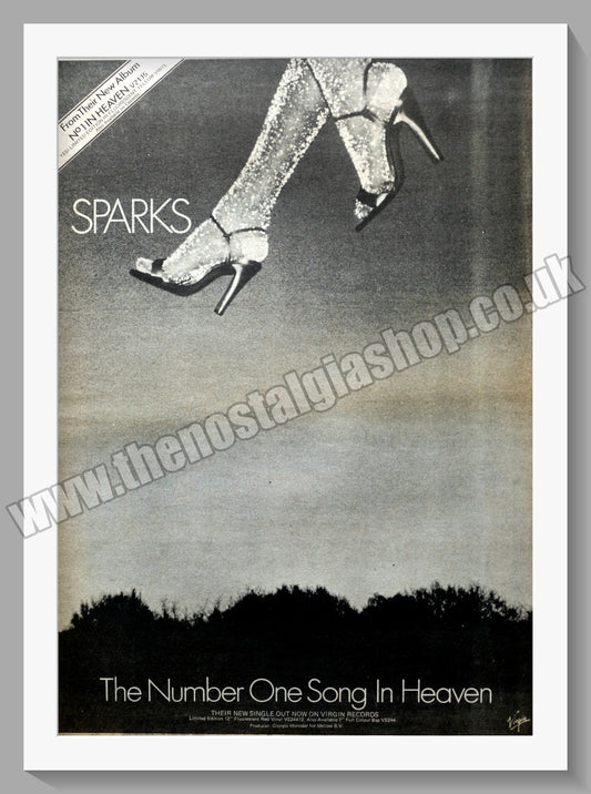 Sparks No 1 In Heaven.  Original Advert 1979 (ref AD14836)
