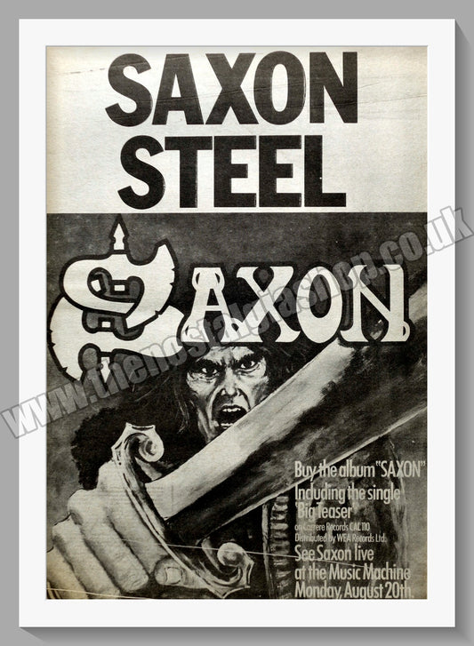 Saxon Steel.  Original Advert 1979 (ref AD14850)