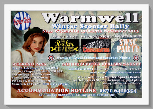 Warmwell Scooter Rally 2013. Original Advert (ref AD60031)