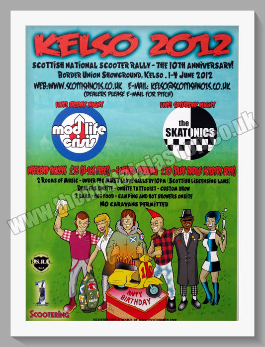 Kelso Scottish Scooter Rally 2012. Original Advert (ref AD60039)