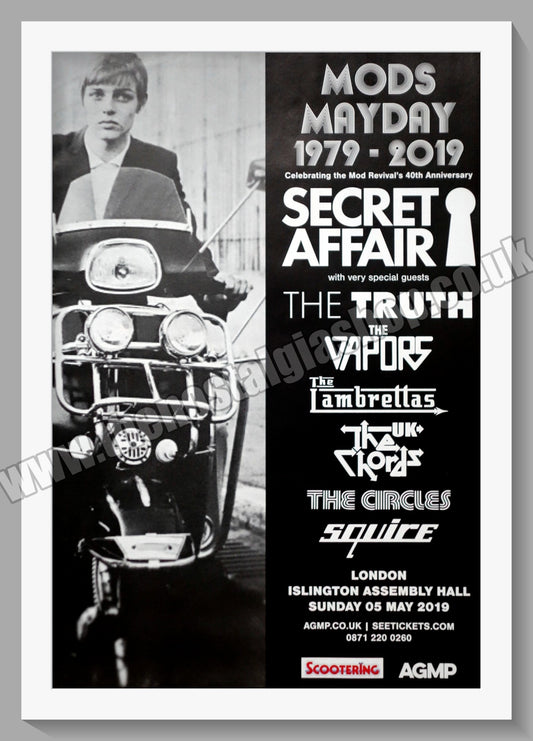 Mods Mayday Event 1979- 2019. Islington. Original Advert (ref AD60057)