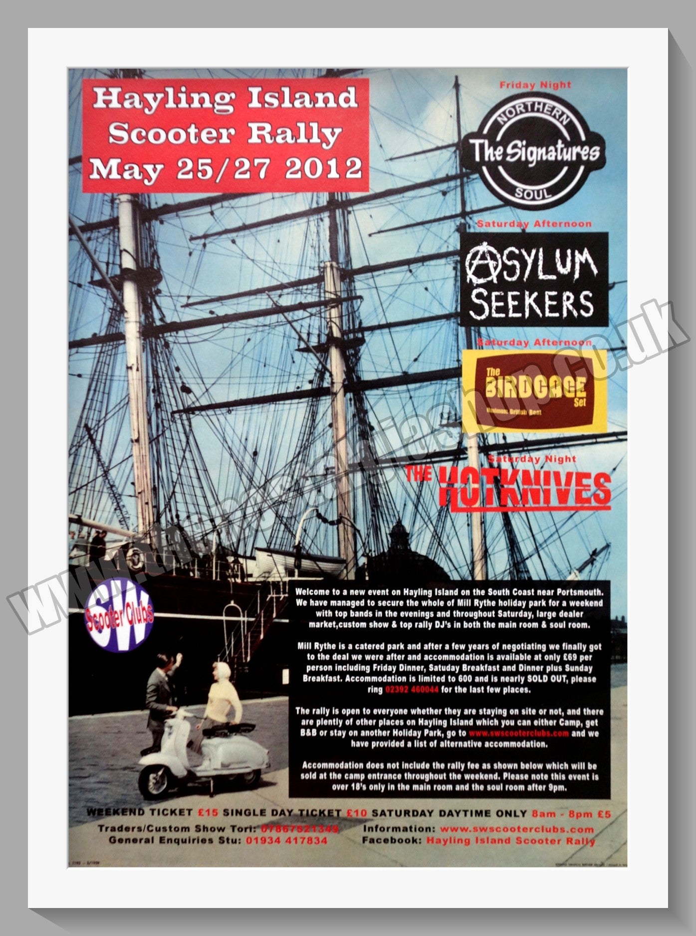 Hayling Island Scooter Rally 2012. Original Advert (ref AD60061)