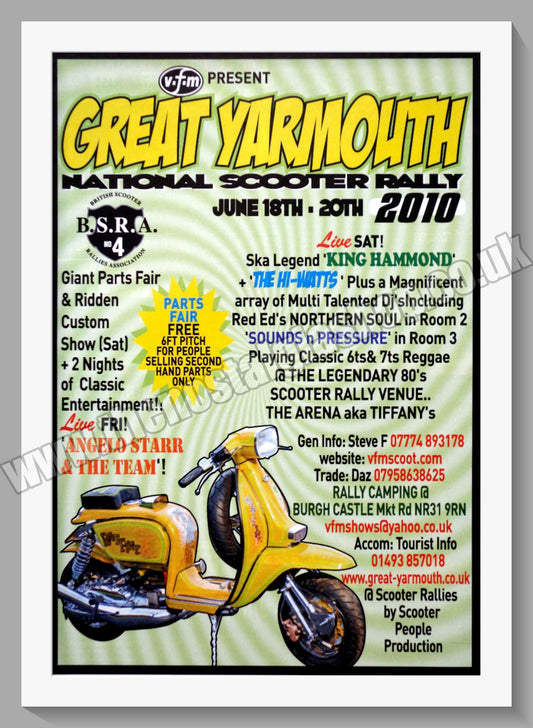 Great Yarmouth National Scooter Rally 2010. Original Advert (ref AD60066)