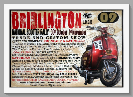 Bridlington Scooter Rally. 2009. Original Advert (ref AD60148)
