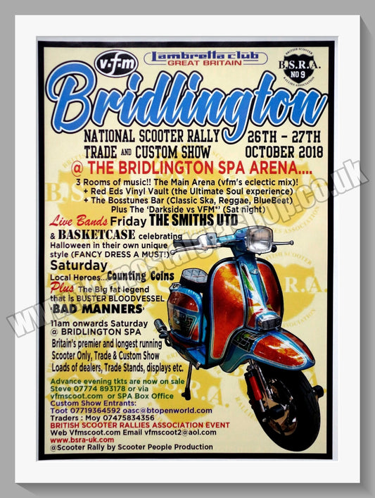 Bridlington Scooter Rally. 2018. Original Advert (ref AD60151)