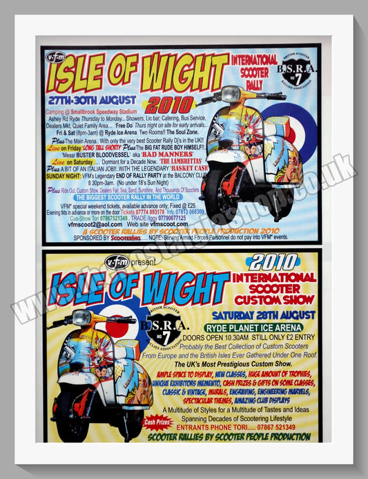 Isle Of Wight International Scooter Rally. 2010. Original Advert (ref AD60159)