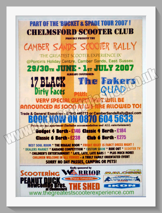 Camber Sands Scooter Rally 2007. Original Advert (ref AD60168)