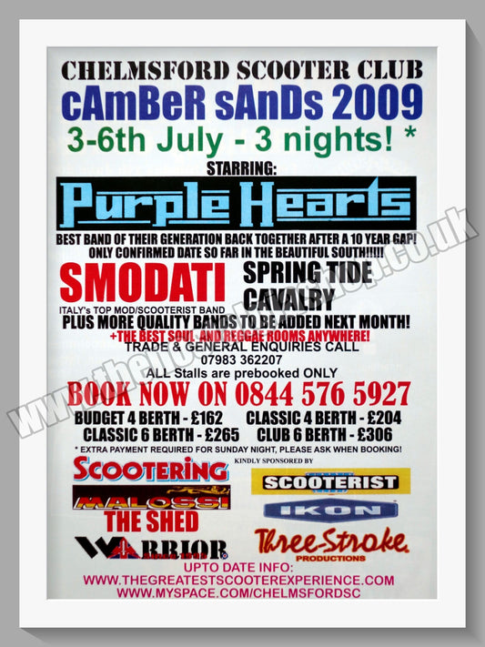 Camber Sands Scooter Rally 2009. Original Advert (ref AD60171)