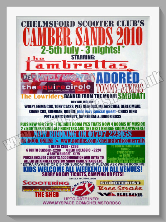 Camber Sands Scooter Rally 2010. Original Advert (ref AD60172)