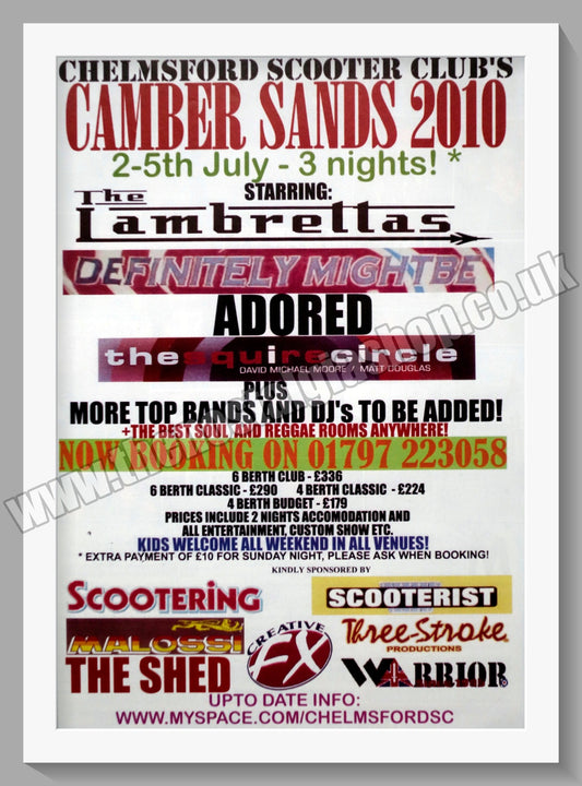 Camber Sands Scooter Rally 2010. Original Advert (ref AD60173)