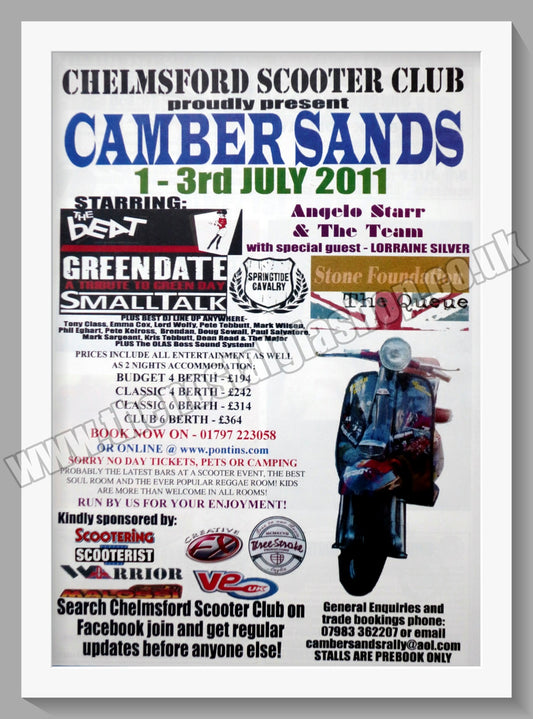 Camber Sands Scooter Rally 2011. Original Advert (ref AD60174)