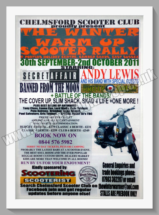 Winter Warmer Scooter Weekender 2011. Original Advert (ref AD60188)