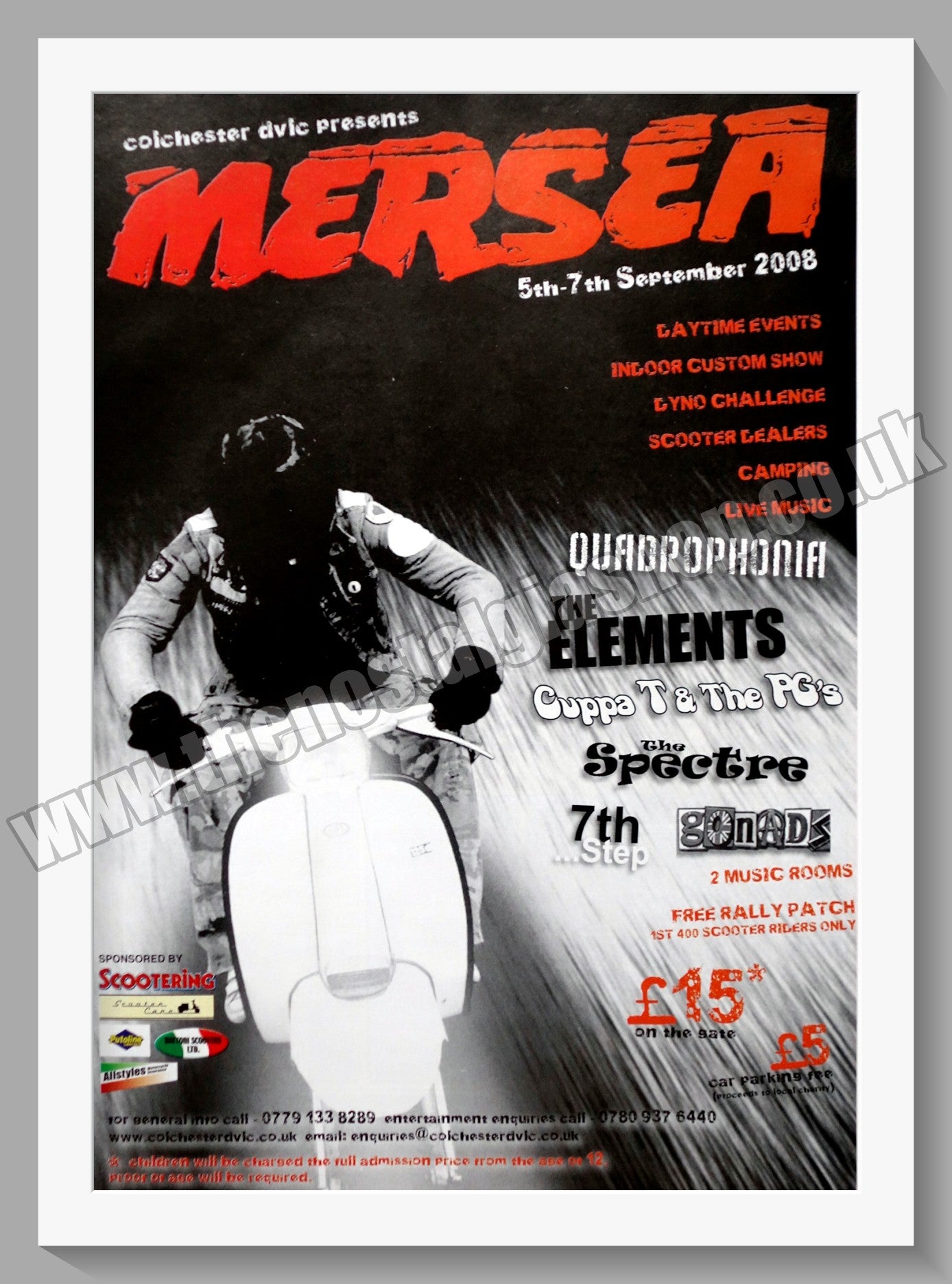 Mersea Island Scooter Rally 2008. Original Advert (ref AD60247)