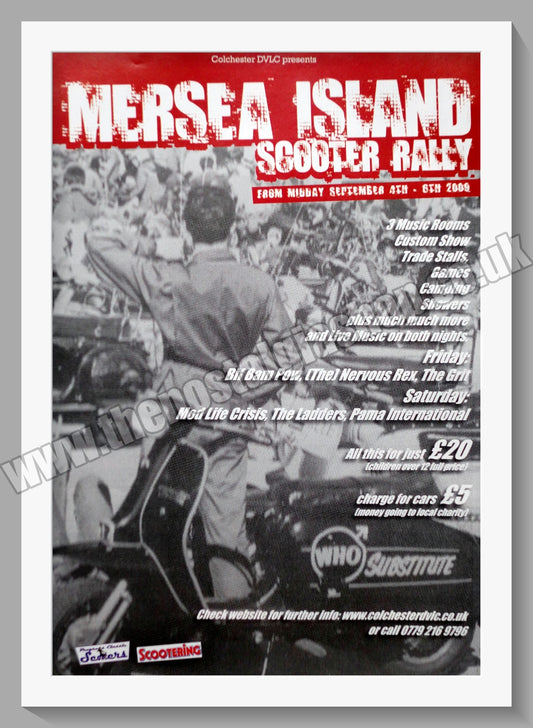 Mersea Island Scooter Rally 2009. Original Advert (ref AD60248)