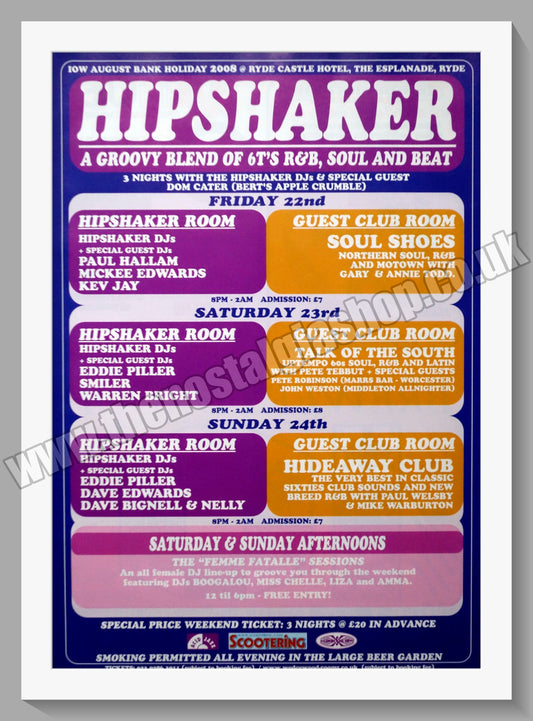 Hipshaker Soul and Beat Event 2008. Original Advert (ref AD60262)