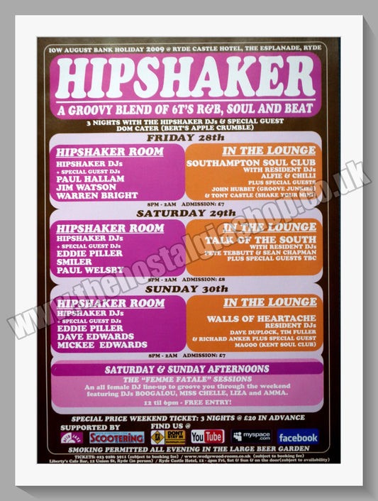 Hipshaker Soul and Beat Event 2009. Original Advert (ref AD60263)