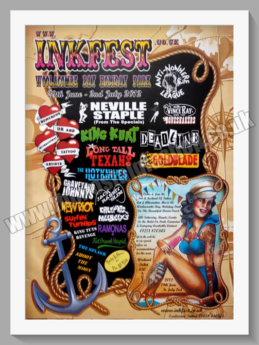Inkfest Festival and Event. Woolacombe Bay. 2012. Original Advert (ref AD60319)