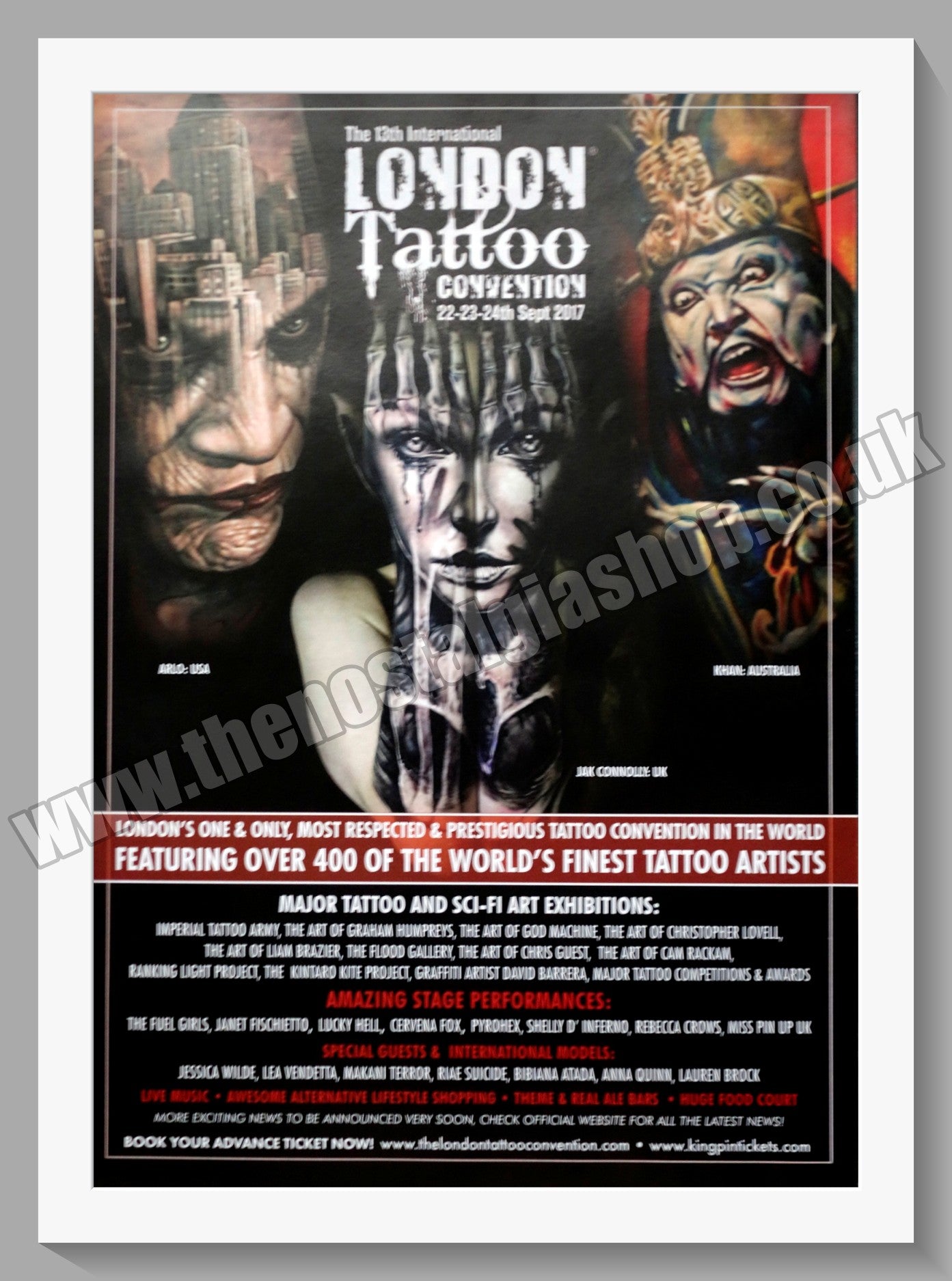 London Tattoo Convention. 2017. Original Advert (ref AD60324)