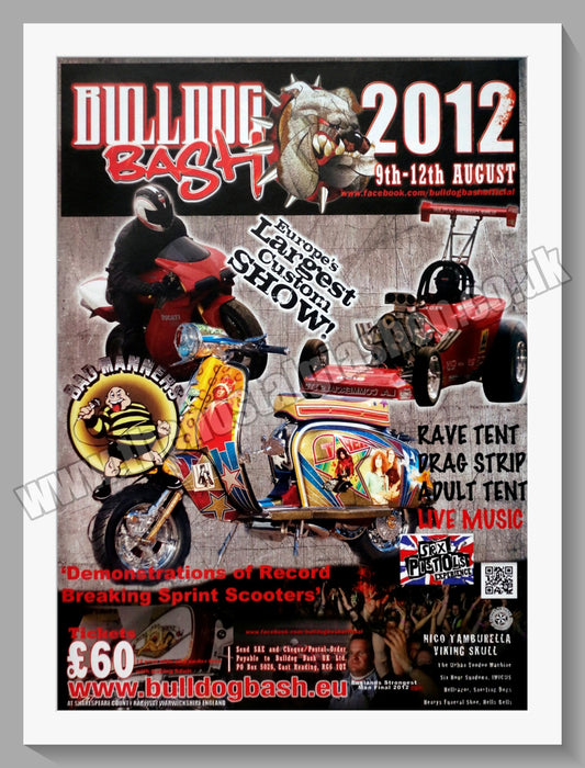 Bulldog Bash. 2012. Original Advert (ref AD60326)