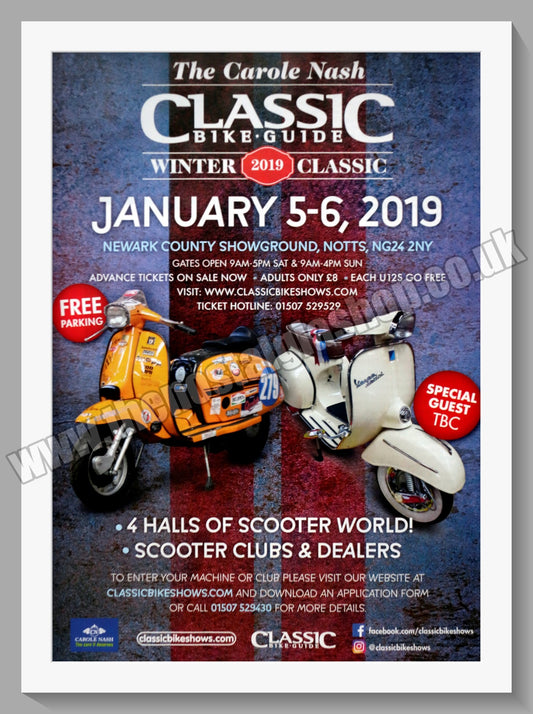 Carol Nash Bike and Scooter Show. 2019. Original Advert (ref AD60330)
