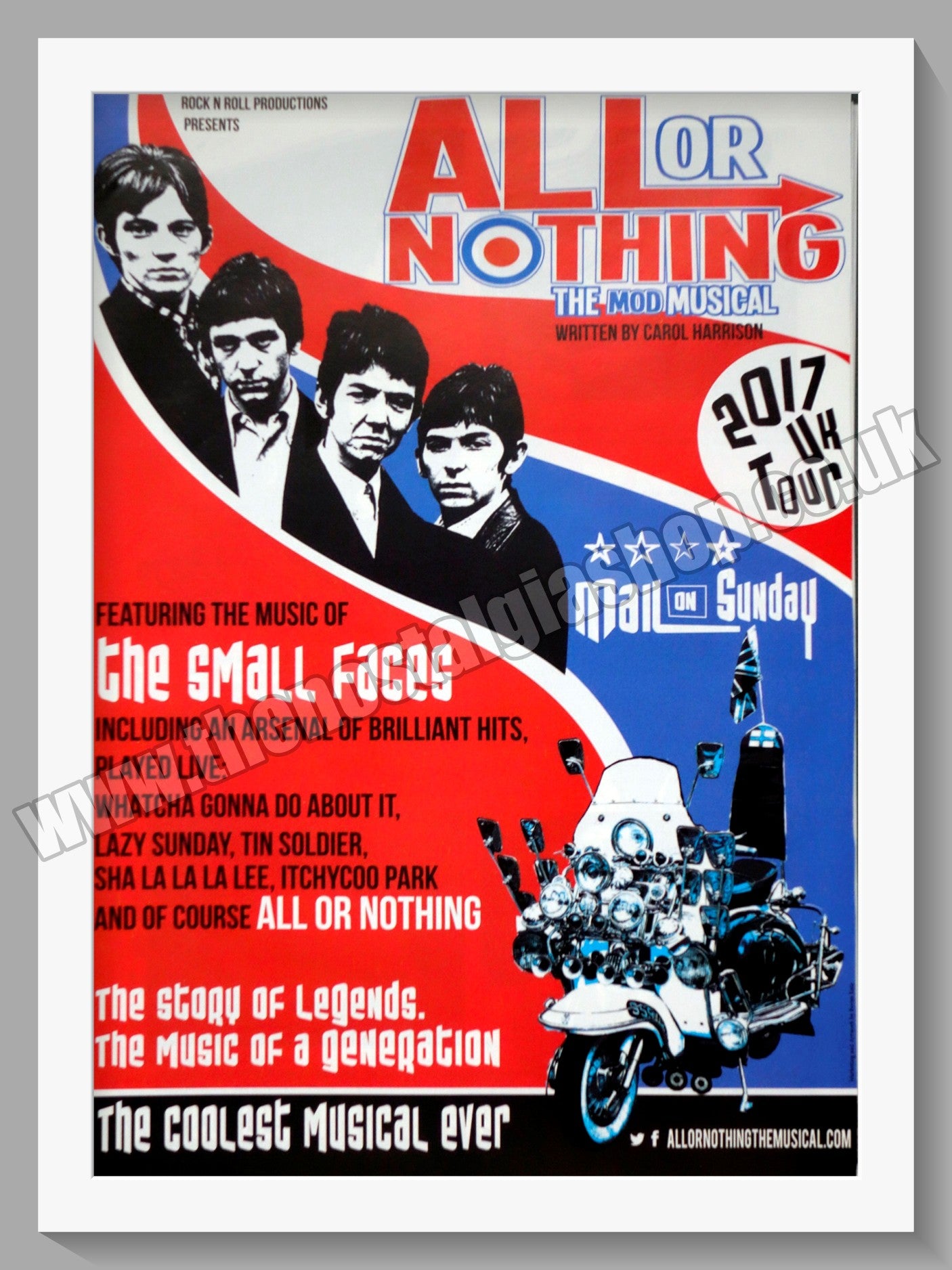 All Or Nothing. The Mod Musical 2017. Original Advert (ref AD60336)