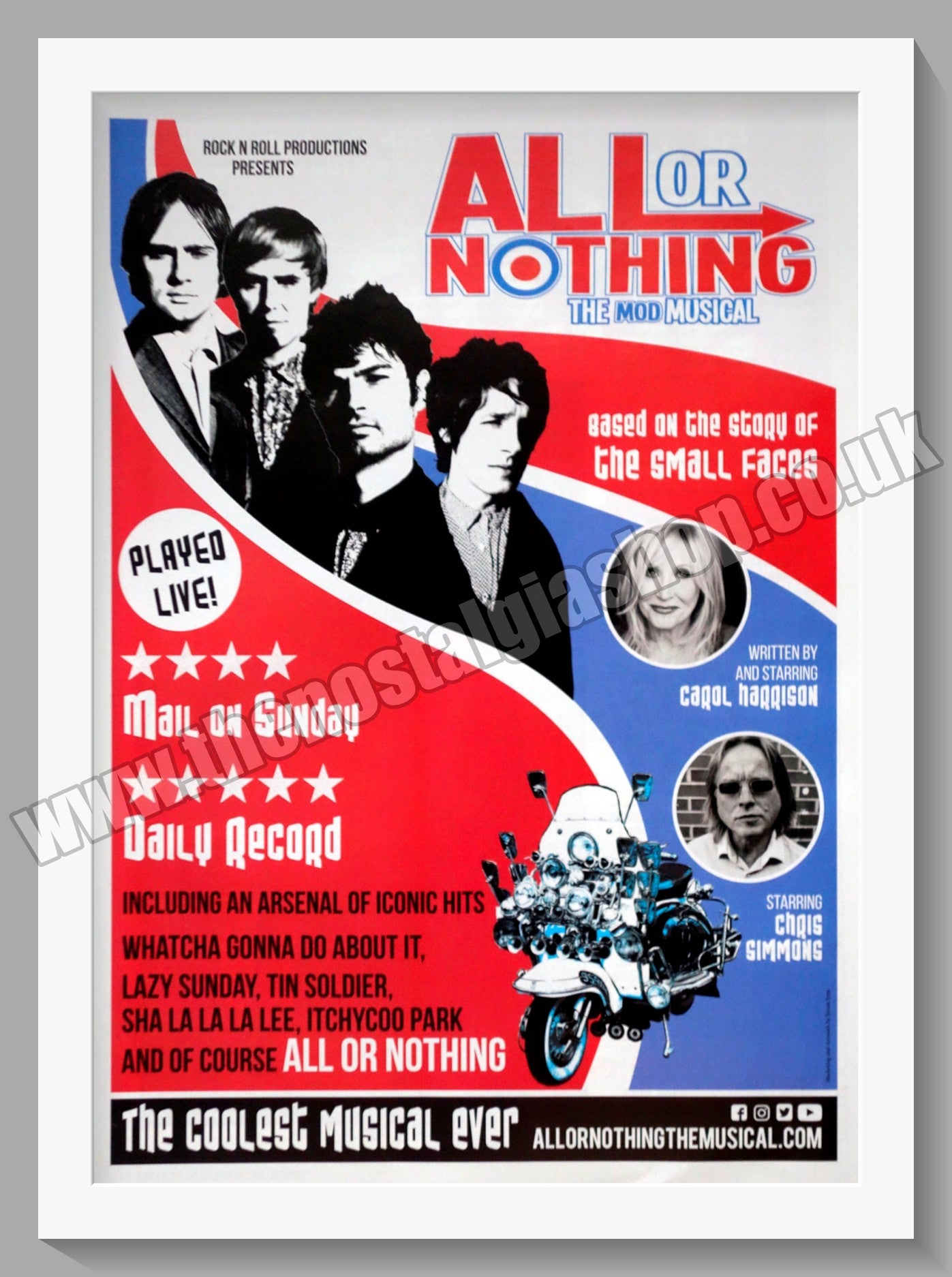 All Or Nothing. The Mod Musical 2017. Original Advert (ref AD60337)