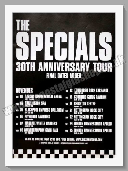 Specials (The) 30th Anniversary Tour. Original Vintage Advert 2009 (ref AD60349)