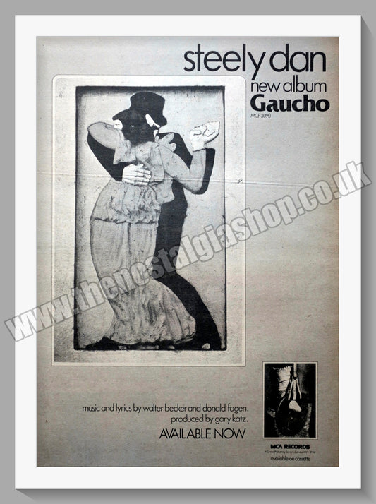 Steely Dan Gaucho.  Original Advert 1980 (ref AD14891)