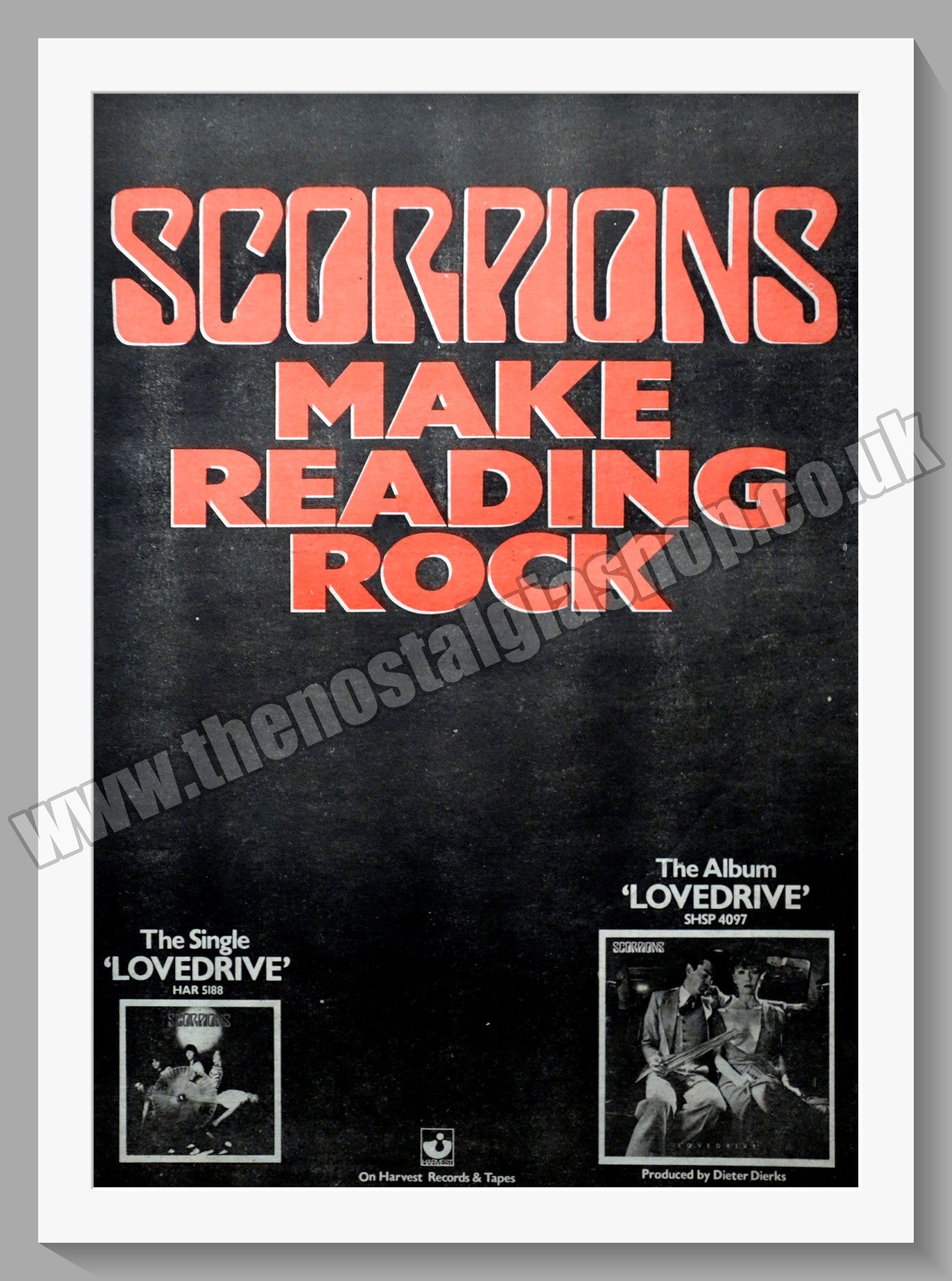 Scorpions Lovedrive.  Original Advert 1979 (ref AD14908)