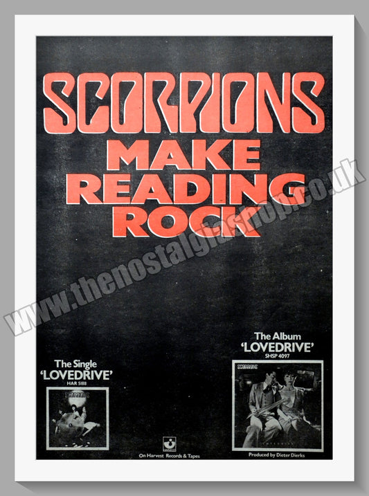 Scorpions Lovedrive.  Original Advert 1979 (ref AD14908)