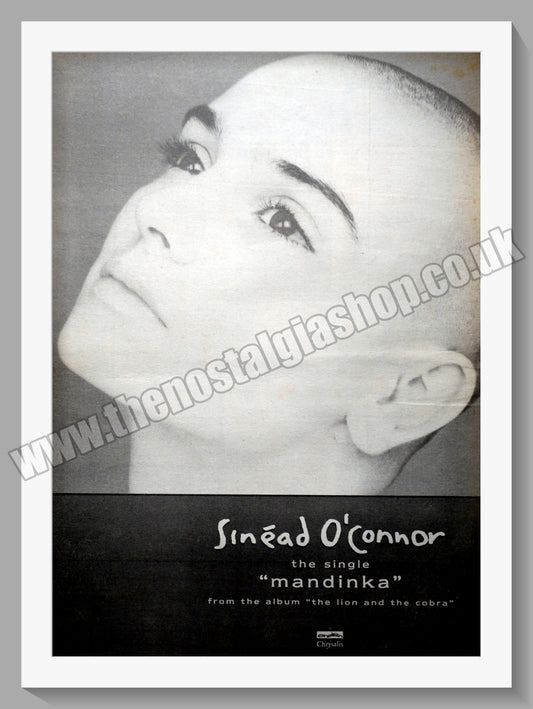 Sinead O'Connor Mandinka.  Original Advert 1988 (ref AD14923)