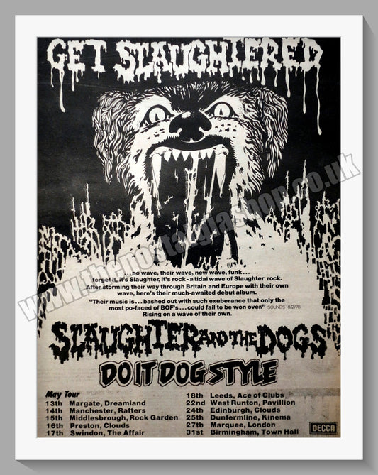Slaughter And The Dogs Do It Dog Style.  Original Advert 1978 (ref AD14930)