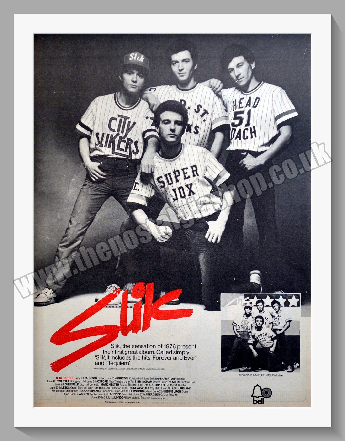 Slik On Tour. Original Advert 1976 (ref AD14977)