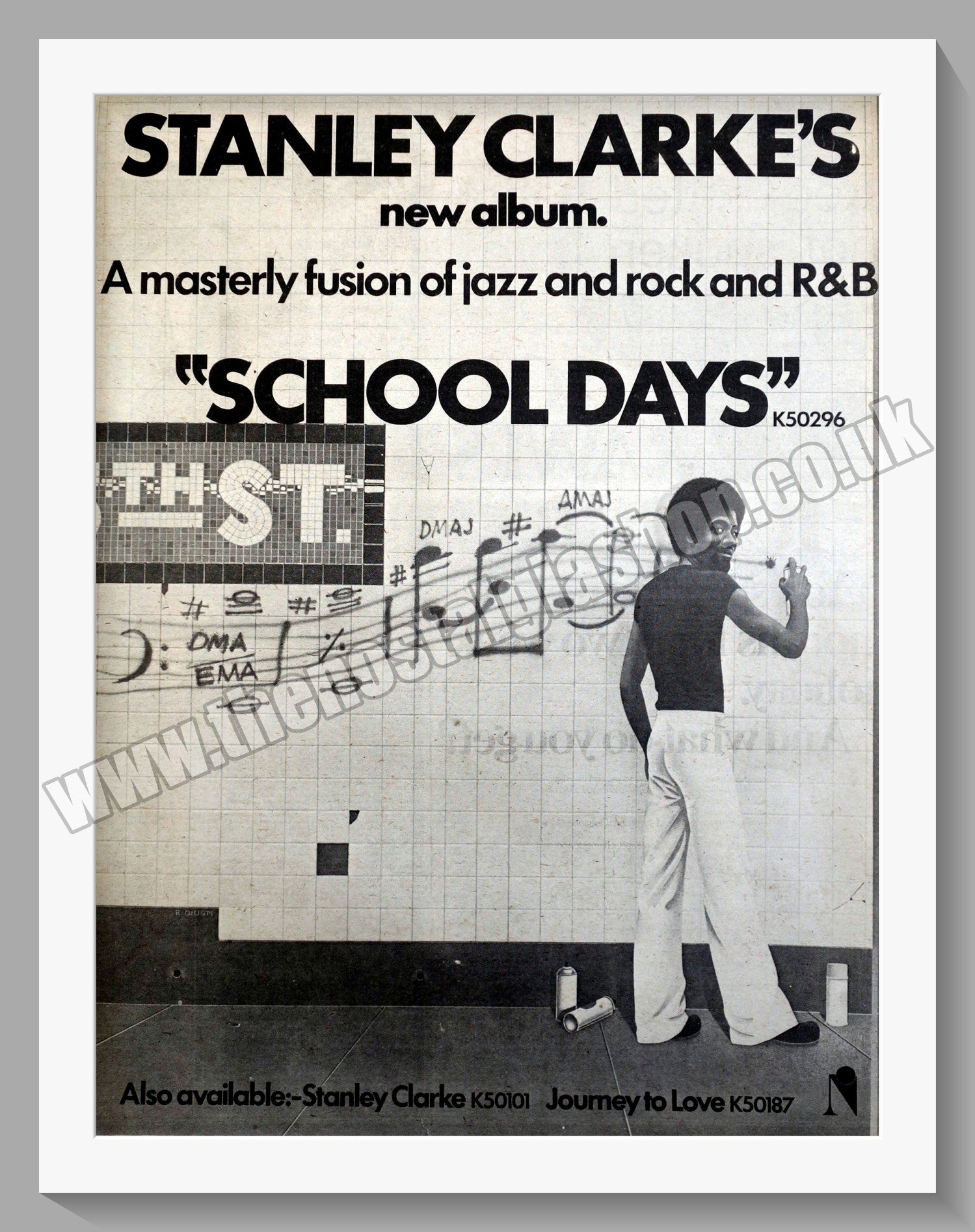 Stanley Clarke School Days Original Advert 1976 ref AD14999 The Stanley clarke school days original advert 1976 ref ad14999 the
