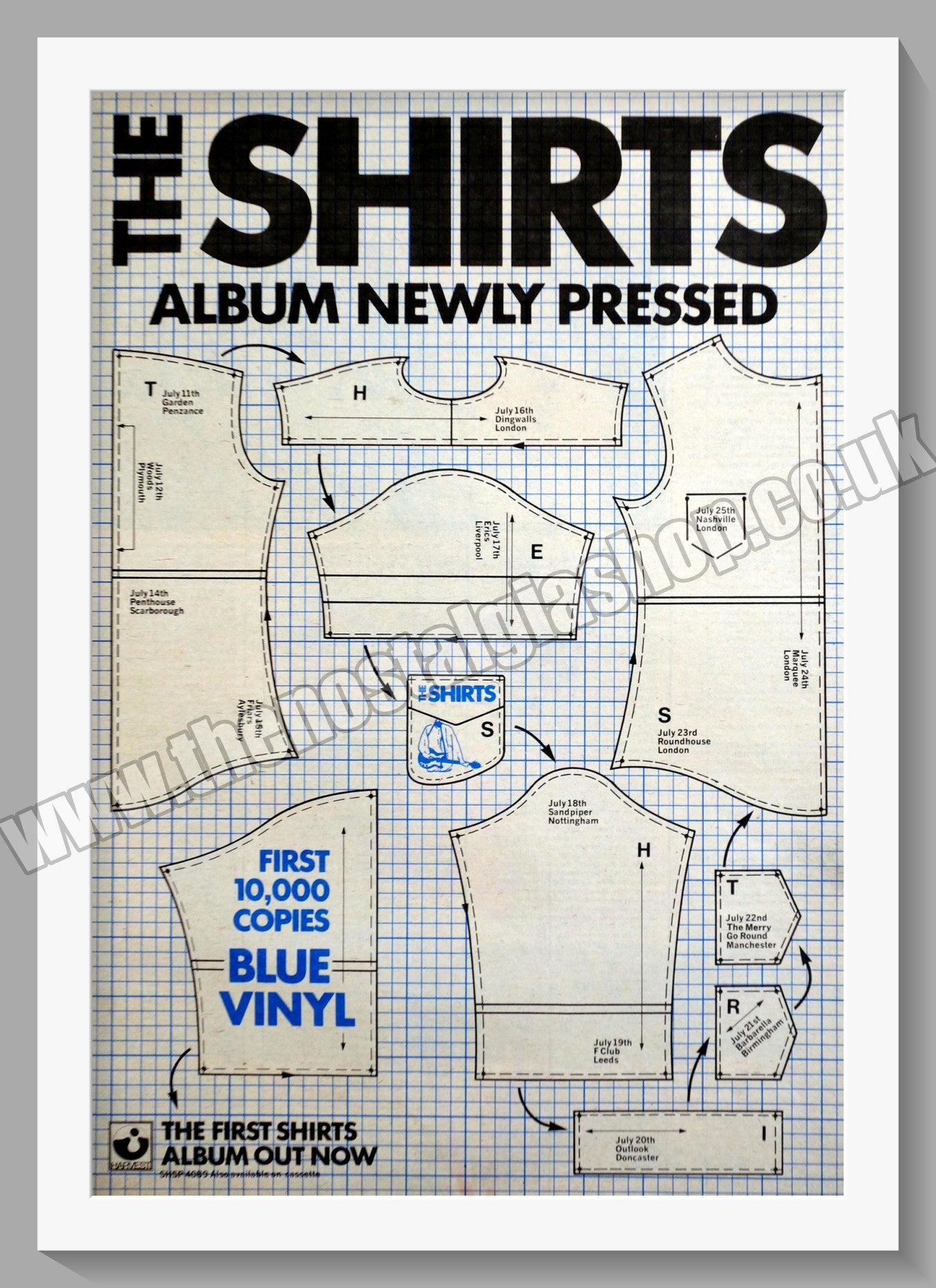 Shirts (The) Newly Pressed. Original Advert 1978 (ref AD15010)