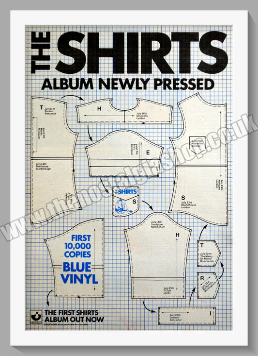 Shirts (The) Newly Pressed. Original Advert 1978 (ref AD15010)