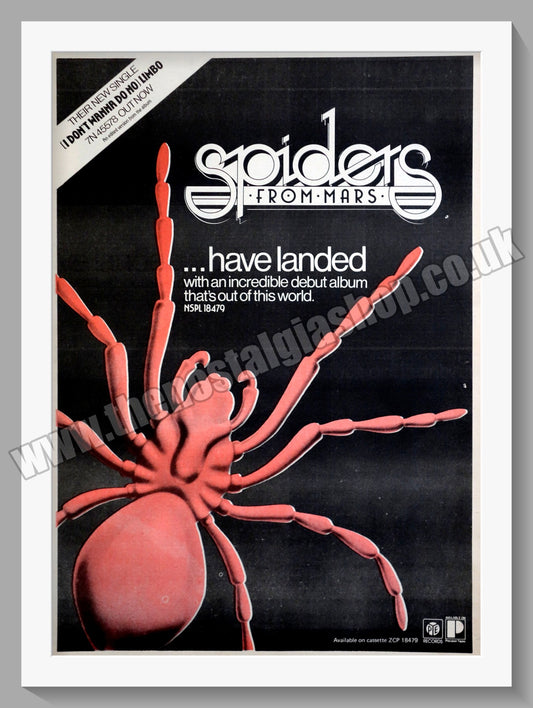 Spiders From Mars (I Don't Wanna Do No) Limbo. Original Advert 1976 (ref AD15023)