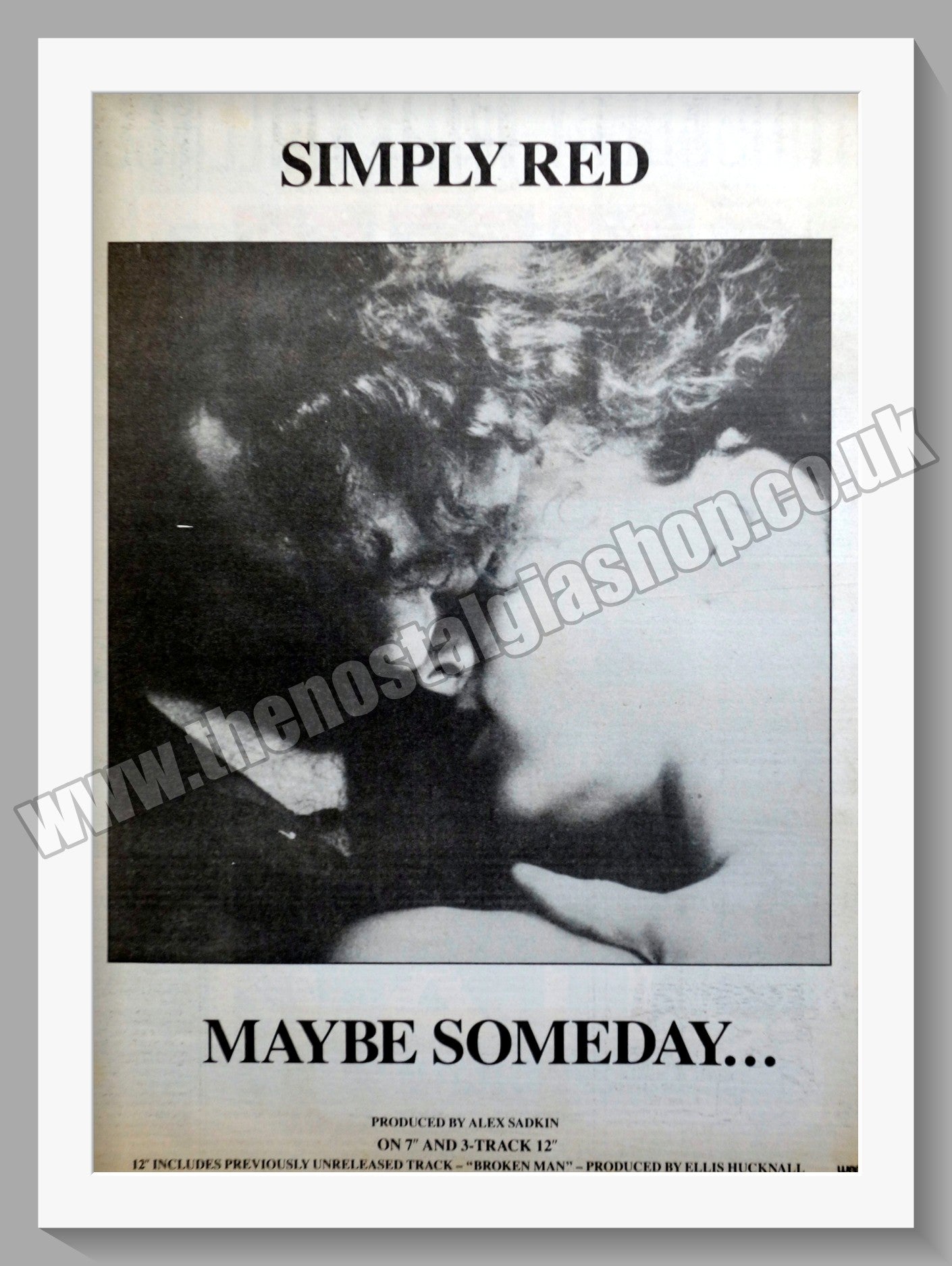 Simply Red Maybe Someday.1987 Large Original Advert (ref AD15062)