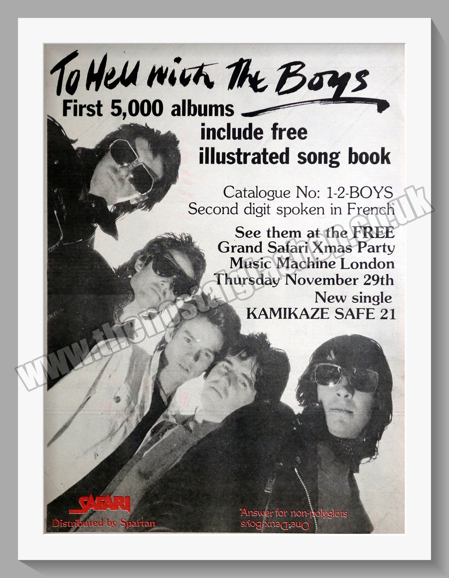 Safari Kamikaze Safe 21.1979 Large Original Advert (ref AD15087)