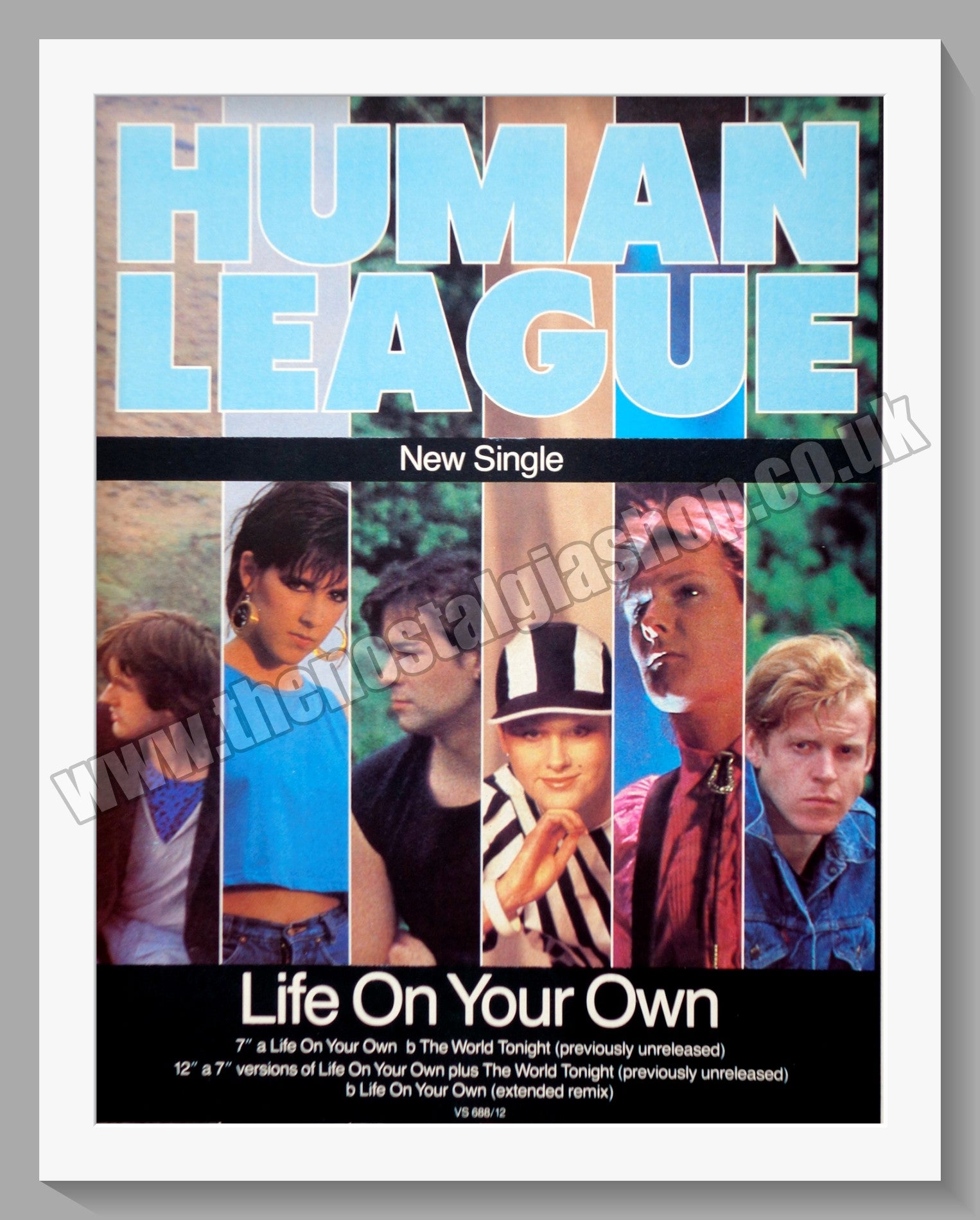 Human League. Life On Your Own. Original Vintage Advert 1984 (ref AD60 ...