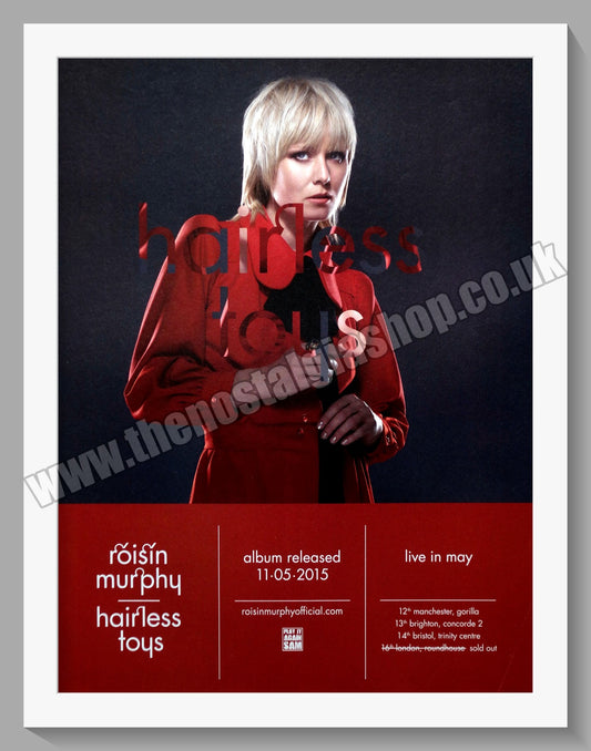 Roisin Murphy. Hairless Toys. Original Vintage Advert 2015 (ref AD60318)